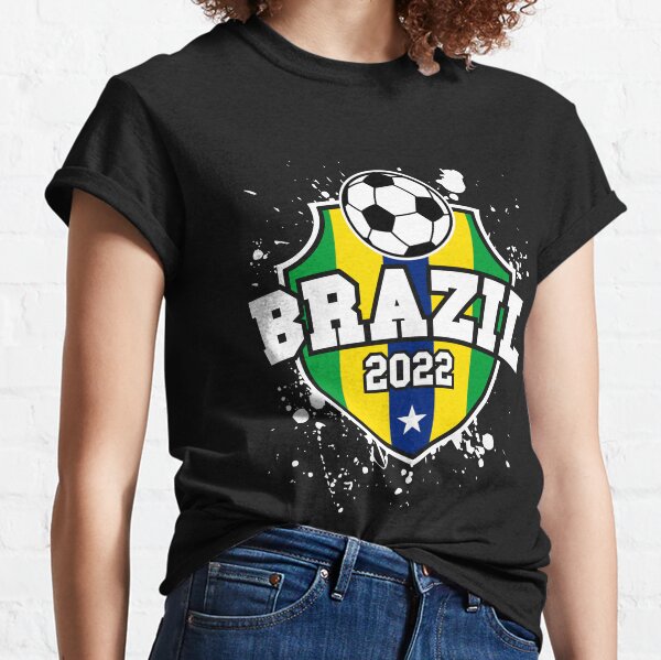 Brazil Flag Cool Brazil Soccer Jersey for Men Women Kids T-Shirt