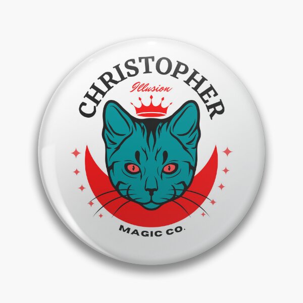 Item preview, CHRISTOPHER NAME: CHRISTOPHER GREEN CAT FUNNY DESIGN. designed and sold by AlexRelax.