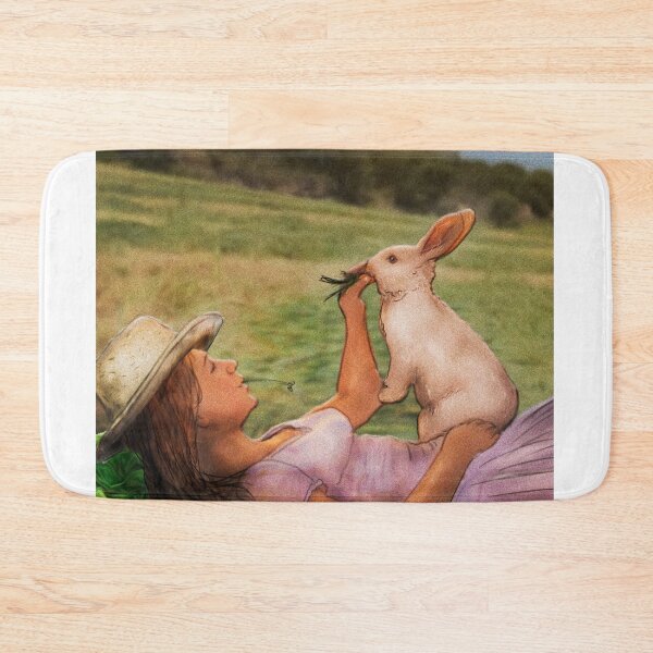 Item preview, Claire with her rabbit Alice designed and sold by HenryDrae.
