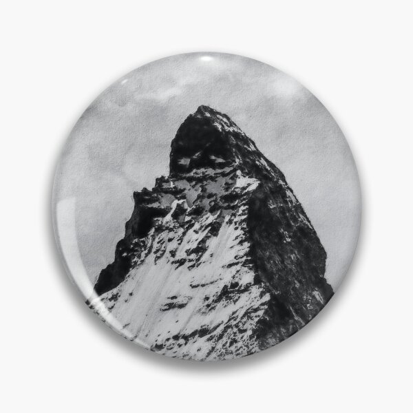 Item preview, Monochrome Matterhorn Mountain Switzerland Zermatt, Grayscale European Swiss Alps Mountains, Monochromatic Winter Matterhorn Landscape Oil Paint, Switzerland Highest Peak  designed and sold by Paintcorner.