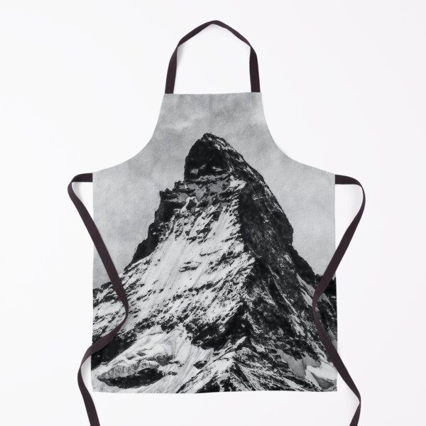 Item preview, Monochrome Matterhorn Mountain Switzerland Zermatt, Grayscale European Swiss Alps Mountains, Monochromatic Winter Matterhorn Landscape Oil Paint, Switzerland Highest Peak designed and sold by Paintcorner.