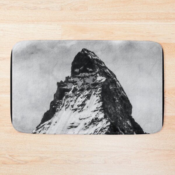 Item preview, Monochrome Matterhorn Mountain Switzerland Zermatt, Grayscale European Swiss Alps Mountains, Monochromatic Winter Matterhorn Landscape Oil Paint, Switzerland Highest Peak  designed and sold by Paintcorner.