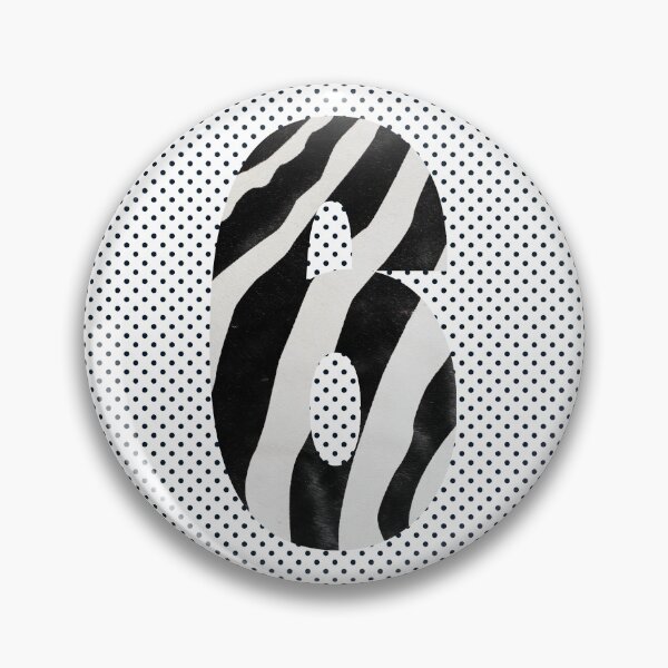 Item preview, Zebra Pattern No.6 Number six Mono Six Years Old Birthday Sport Squad Trasparent designed and sold by 27th-Tee.