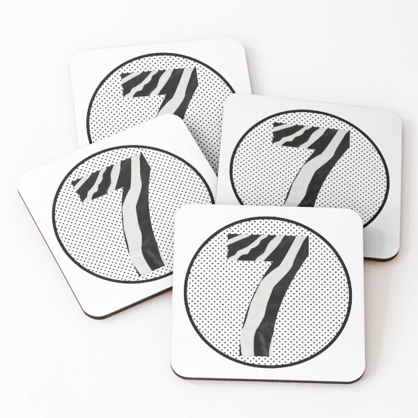 Item preview, Zebra Pattern No.7 Number seven Mono Seven Years Old Birthday Sport Squad Trasparent designed and sold by 27th-Tee.