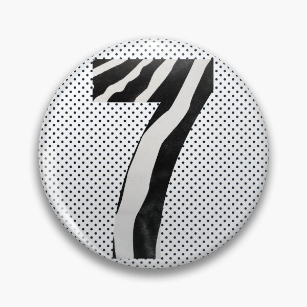 Item preview, Zebra Pattern No.7 Number seven Mono Seven Years Old Birthday Sport Squad Trasparent designed and sold by 27th-Tee.
