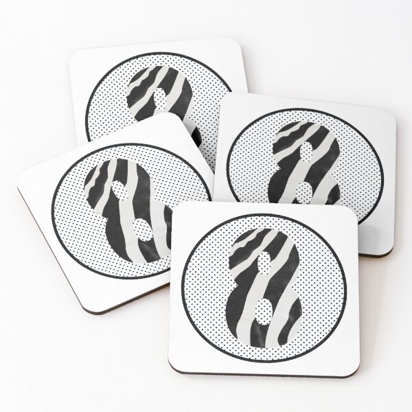 Item preview, Zebra Pattern No.8 Number eight Mono Eight Years Old Birthday Sport Squad Trasparent designed and sold by 27th-Tee.