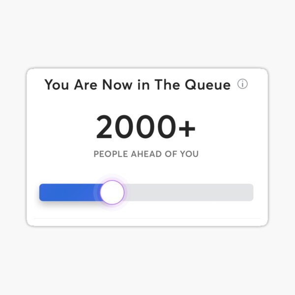 2000+ Queue Ticketmaster" Sticker for Sale by blb9556 | Redbubble