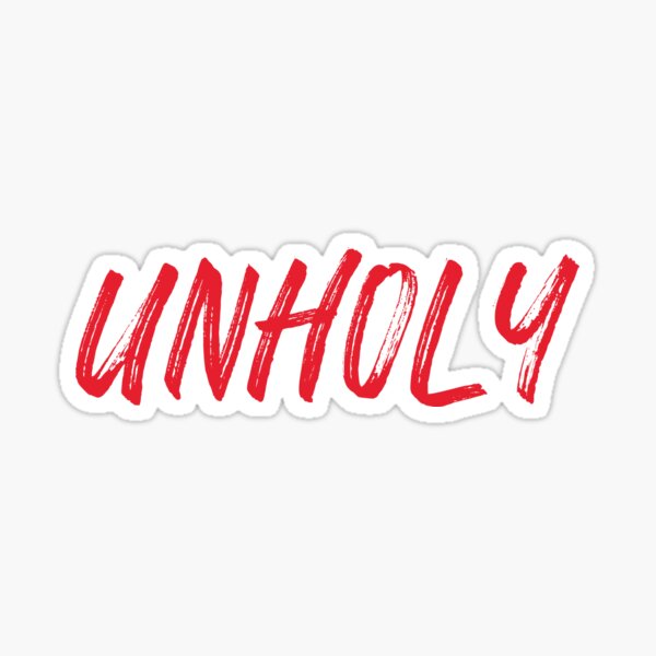 Unholy Lipstic Sticker