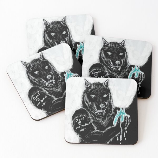 Item preview, Claws Off Our Bodies (Colour-Reversed) designed and sold by Wolf's Art.
