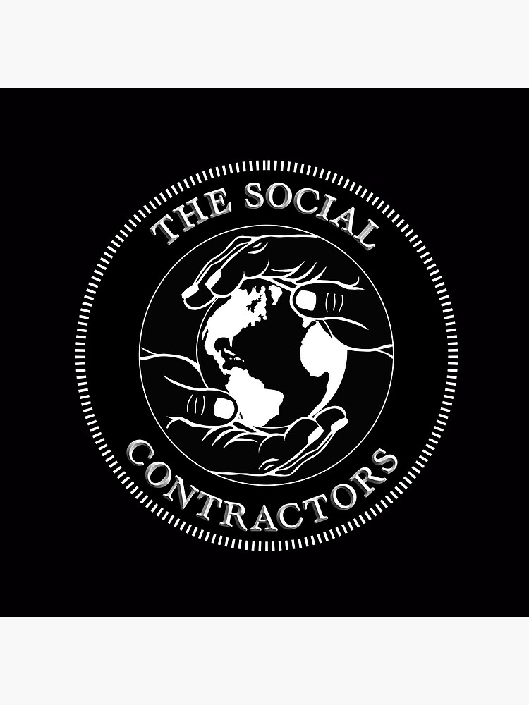 Thumbnail 4 of 4, Pillow, The Social Contractors designed and sold by Jag2.