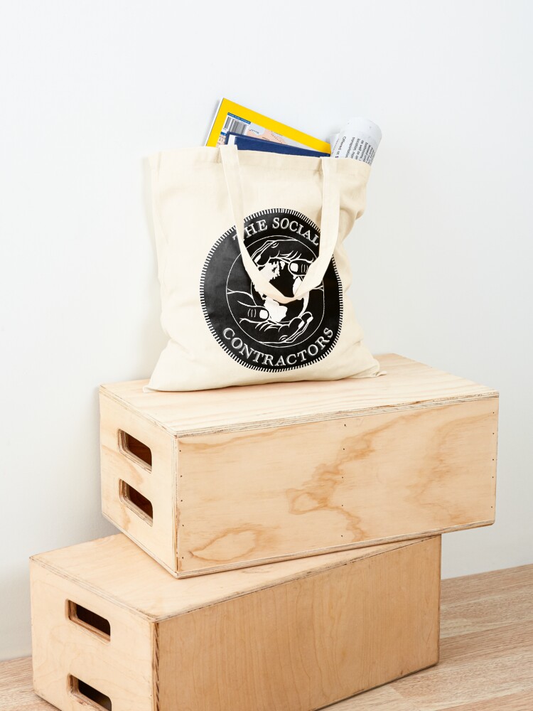 Thumbnail 4 of 5, Tote Bag, The Social Contractors designed and sold by Jag2.