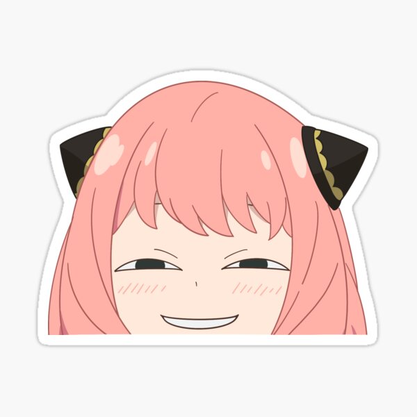 Smug Anya Peeker Sticker