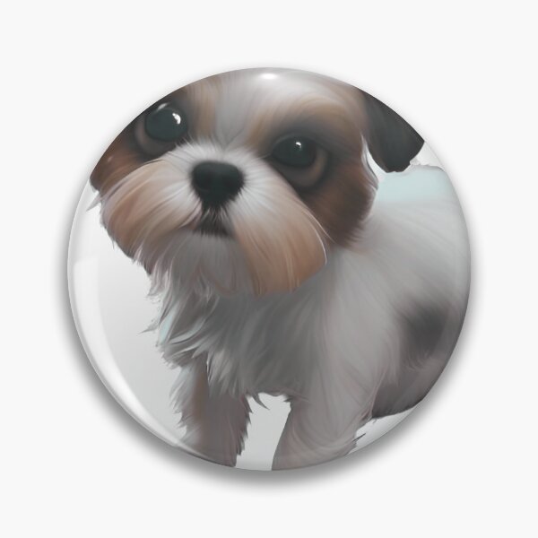 Item preview, Shih Tzu Jack Russel Mix with big brown eyes designed and sold by LittlePetDesign.