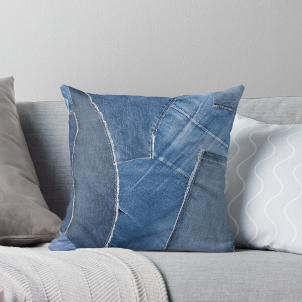 Item preview, Jeans Fabric Pattern Patchwork designed and sold by designforum1968.