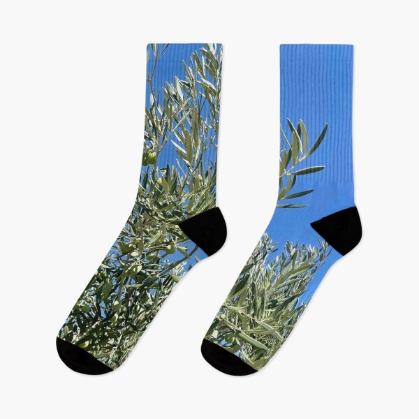 Item preview, Olive Tree with Olives at Greece Coast Magnificent Mediterranean Sea Photography designed and sold by InspiredForever.