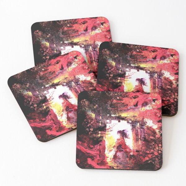 Item preview, Shrine maiden in fall , Colors of the season, Acrylic Pour designed and sold by Dave Ng.