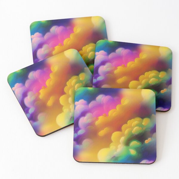 Item preview, Rainbow Colored Clouds designed and sold by wildredhead.