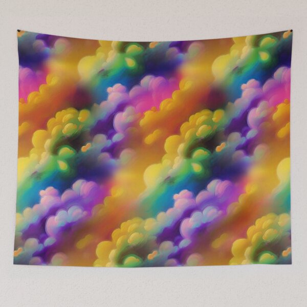 Item preview, Rainbow Colored Clouds designed and sold by wildredhead.