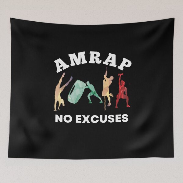 Item preview, No Excuses AMRAP Fittest Bootcamp For Him designed and sold by Desiznn.