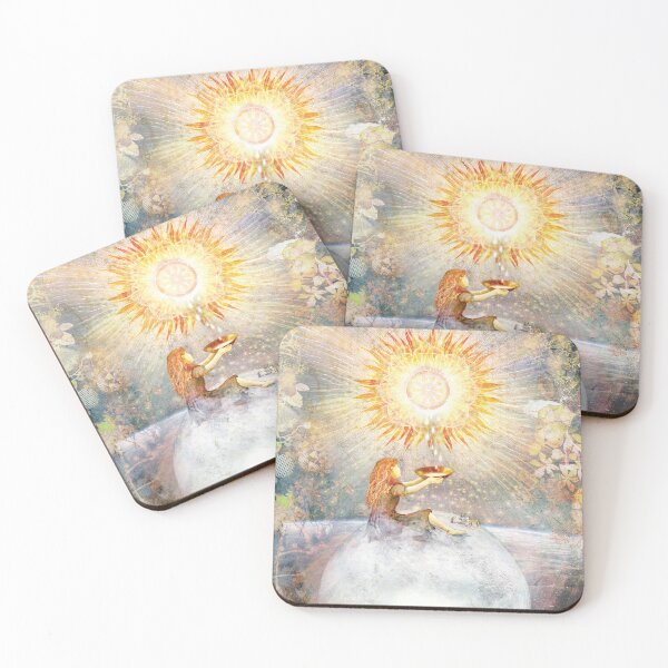 Item preview, Sunshine Energy mandala digital spiritual art designed and sold by MisprintArt.
