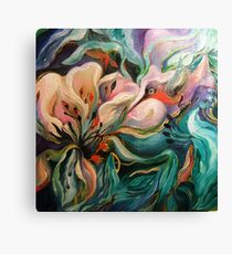 Hummingbird On Target Canvas Print