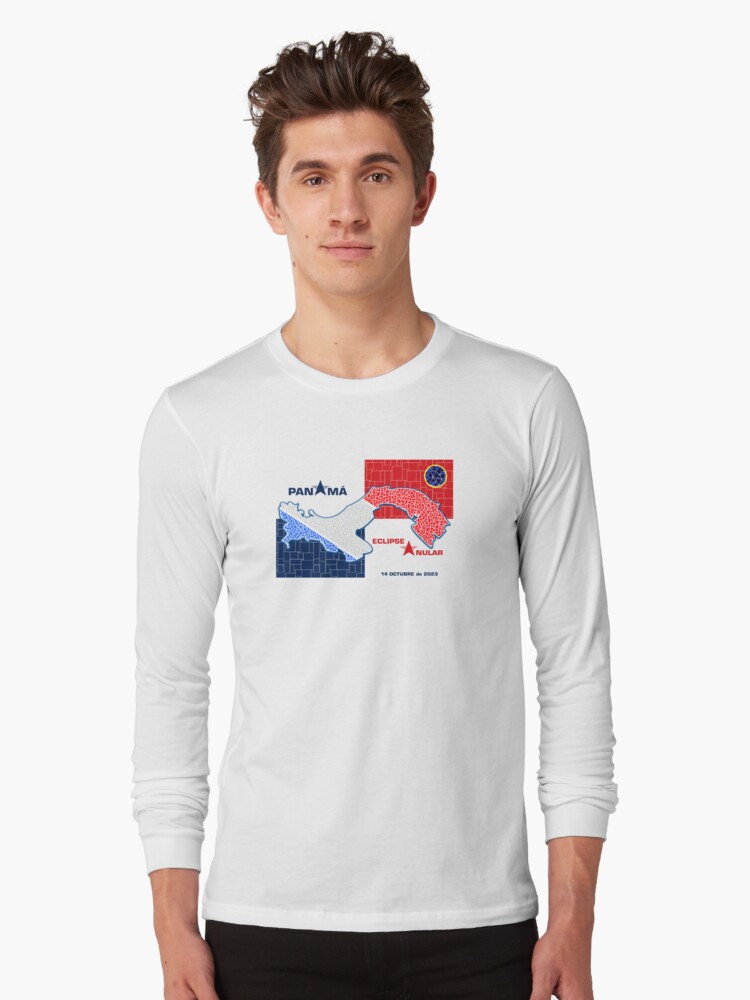 Thumbnail 1 of 5, Long Sleeve T-Shirt, Panama Annular Eclipse 2023 designed and sold by Eclipse2024.