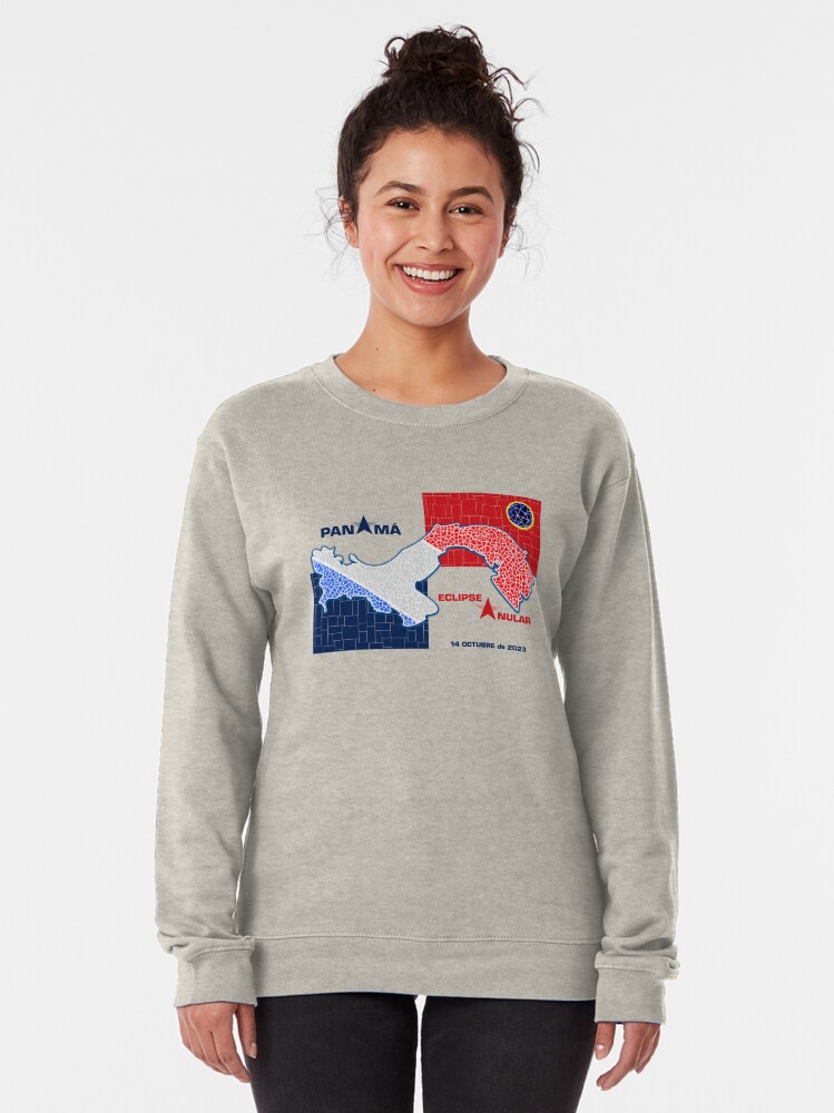 Thumbnail 2 of 5, Pullover Sweatshirt, Panama Annular Eclipse 2023 designed and sold by Eclipse2024.