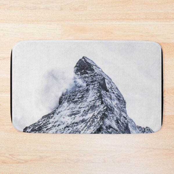 Item preview, Monochrome Matterhorn Mountain Switzerland Zermatt, Grayscale European Swiss Alps Mountains, Monochromatic Winter Matterhorn Landscape Oil Paint, Switzerland Highest Peak  designed and sold by Paintcorner.