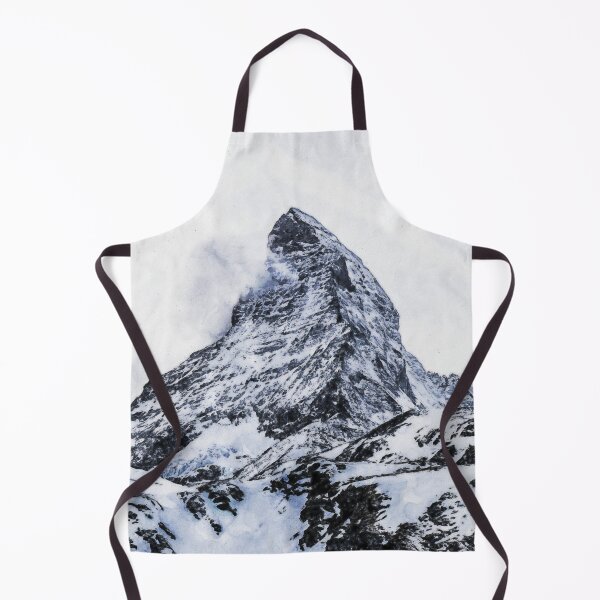 Item preview, Monochrome Matterhorn Mountain Switzerland Zermatt, Grayscale European Swiss Alps Mountains, Monochromatic Winter Matterhorn Landscape Oil Paint, Switzerland Highest Peak designed and sold by Paintcorner.
