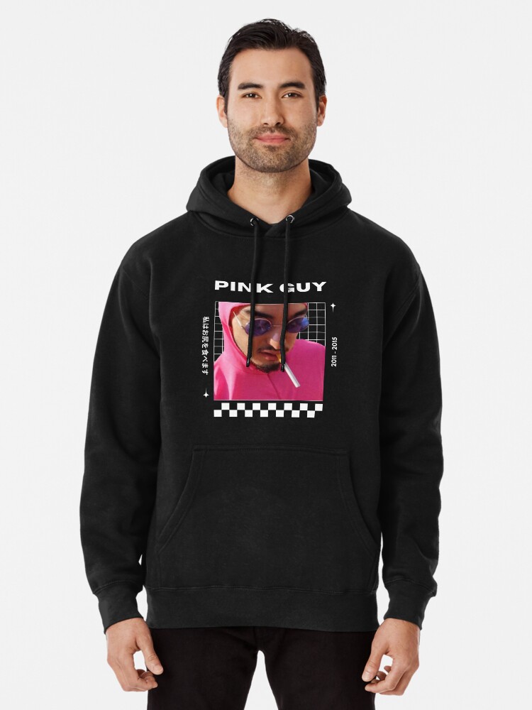 Pink Guy Graphic Pullover Hoodie