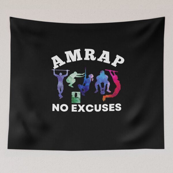 Item preview, No Excuses AMRAP The Fittest Bootcamp For Him designed and sold by Desiznn.