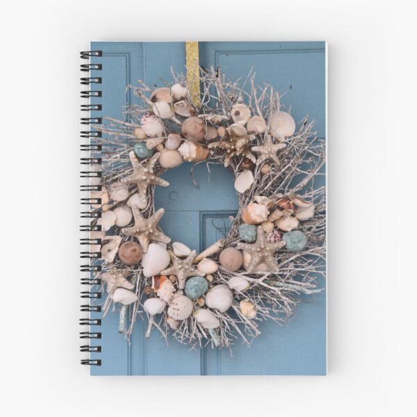 Item preview, Shell Wreath on Blue Door designed and sold by Austin Wahl.