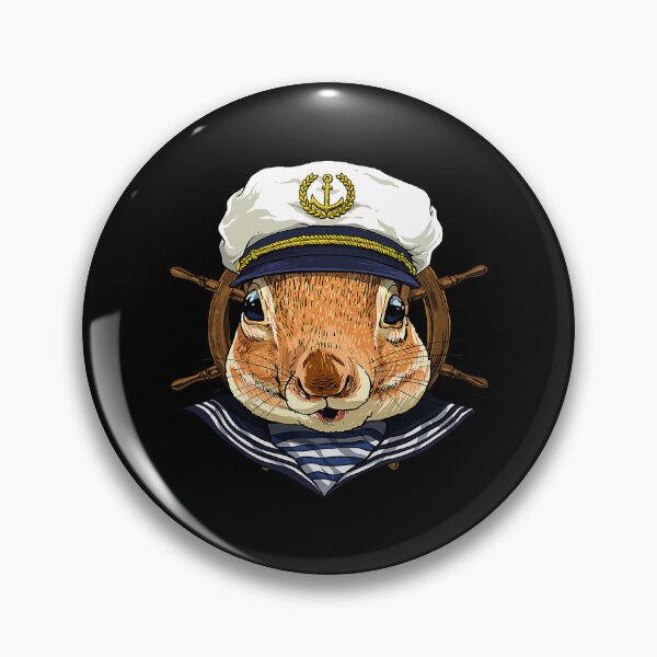 Item preview, Squirrel Sailor Boat Captain Wildlife Squirrel Rodent Animal 135 designed and sold by PrincessNana1.