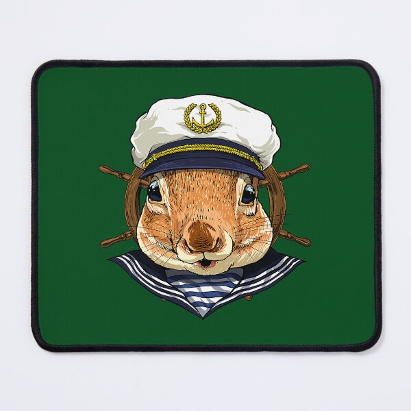 Item preview, Squirrel Sailor Boat Captain Wildlife Squirrel Rodent Animal 135 designed and sold by PrincessNana1.