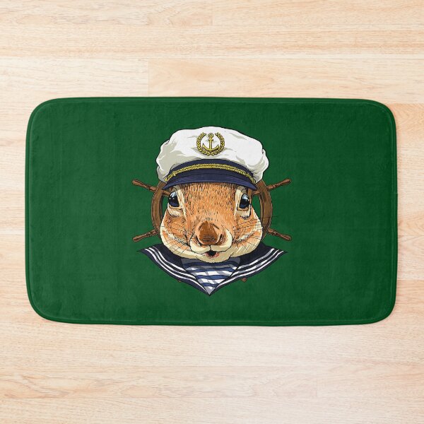 Item preview, Squirrel Sailor Boat Captain Wildlife Squirrel Rodent Animal 135 designed and sold by PrincessNana1.
