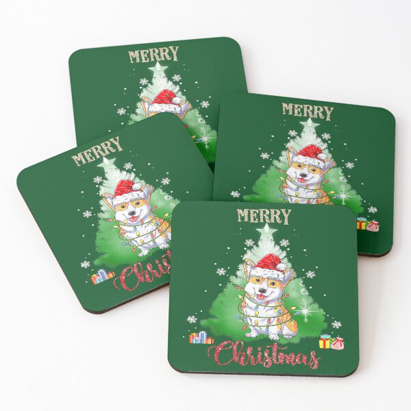 Item preview, Corgi Dog Santa Christmas Tree Lights Xmas Merry Dogmas18 designed and sold by PrincessNana1.