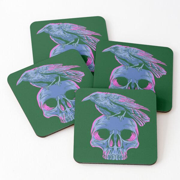 Item preview, Pastel Goth Raven Crow on Skull Emo Punk Gothic Bird Lover 706 designed and sold by PrincessNana1.