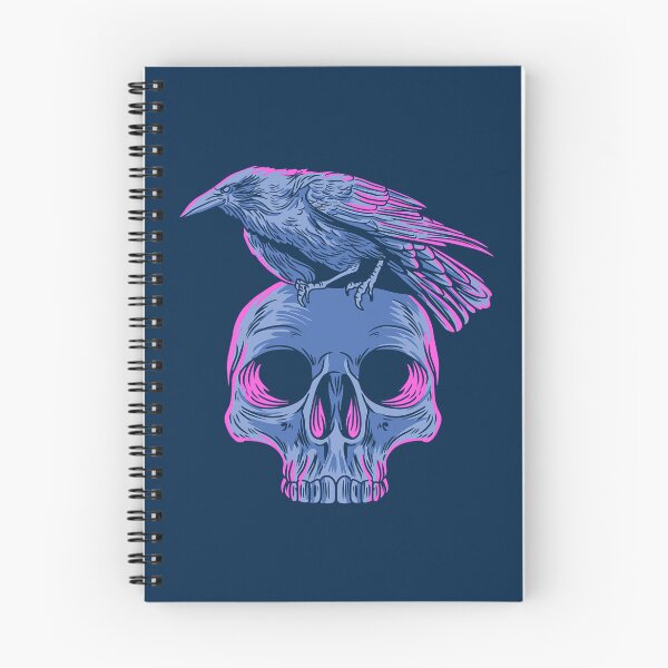 Item preview, Pastel Goth Raven Crow on Skull Emo Punk Gothic Bird Lover 706 designed and sold by PrincessNana1.