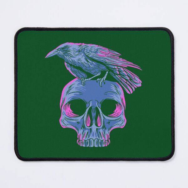 Item preview, Pastel Goth Raven Crow on Skull Emo Punk Gothic Bird Lover 706 designed and sold by PrincessNana1.