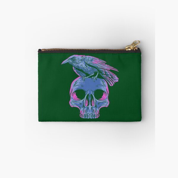 Item preview, Pastel Goth Raven Crow on Skull Emo Punk Gothic Bird Lover 706 designed and sold by PrincessNana1.