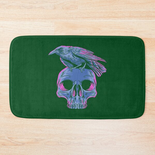 Item preview, Pastel Goth Raven Crow on Skull Emo Punk Gothic Bird Lover 706 designed and sold by PrincessNana1.