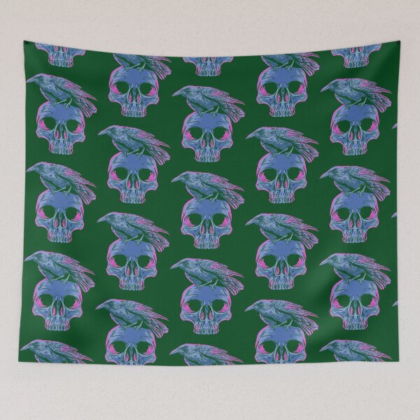 Item preview, Pastel Goth Raven Crow on Skull Emo Punk Gothic Bird Lover 706 designed and sold by PrincessNana1.