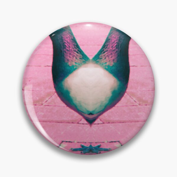 Item preview, seeing double pigeon designed and sold by AspieConjures.
