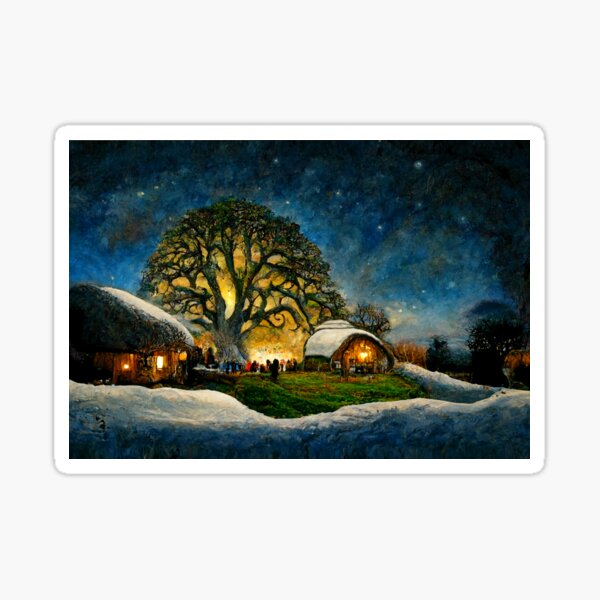 Item preview, Snowy Party Tree designed and sold by SignumStore.