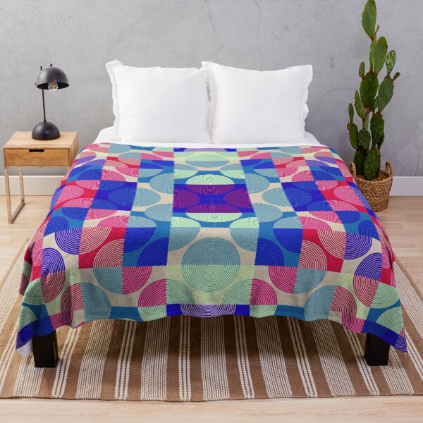Item preview, A Vintage Style Colorful Pattern Design with Abstract Semicircular Shapes designed and sold by deepakrode7.