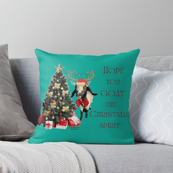Item preview, Christmas Spirit | Holiday Goats | Christmas Goats | Cute Goats | Funny Goats | Goat Puns designed and sold by PistolRidgeFarm.