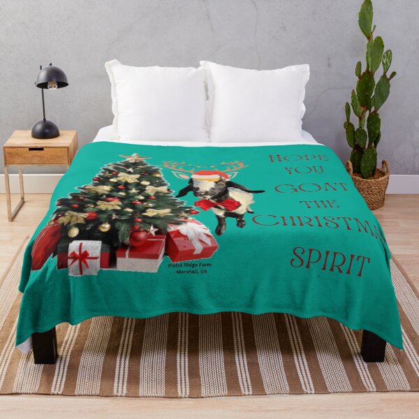 Item preview, Christmas Spirit | Holiday Goats | Christmas Goats | Cute Goats | Funny Goats | Goat Puns designed and sold by PistolRidgeFarm.