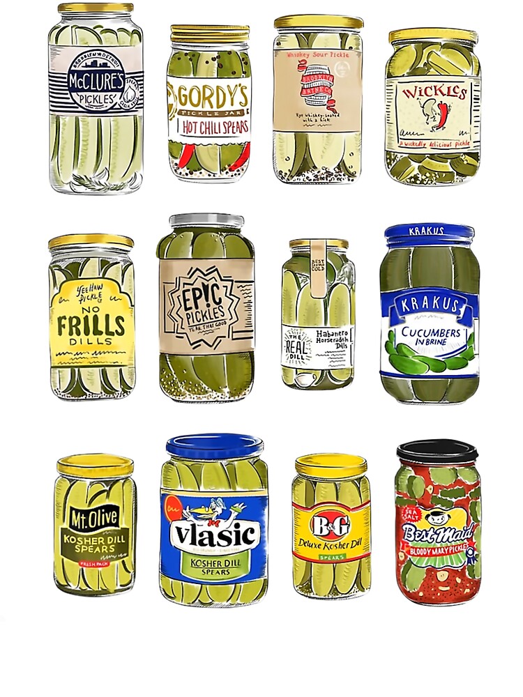 Vintage Canned Pickles Homemade Dill Pickles Gifts For Mom Zip Tote Bag