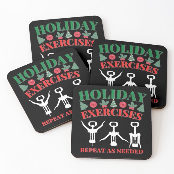 Item preview, Holiday Exercises Repeat as Needed - Wine Opener Funny Christmas designed and sold by Muljolly.