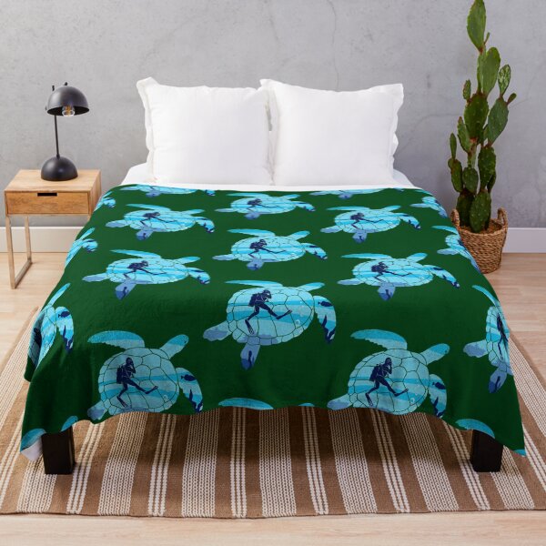 Item preview, Turtle Swimming Turtle Scuba Diver Underwater Dive Diving Ocean designed and sold by ThanhNgong.